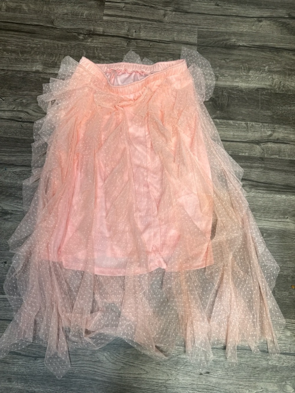 Live 4 Truth Blush Pink Layered Tulle Midi Skirt - Picture 2 of 6